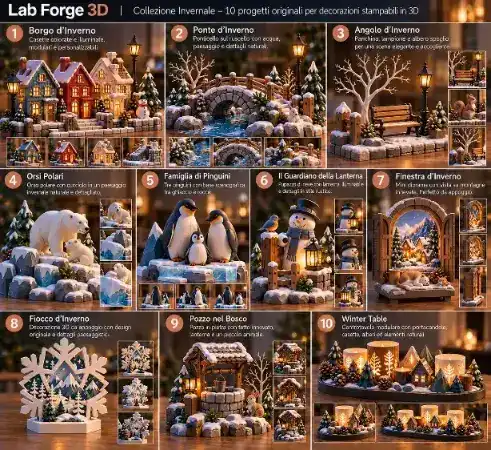 Paesaggi e decorazioni invernali