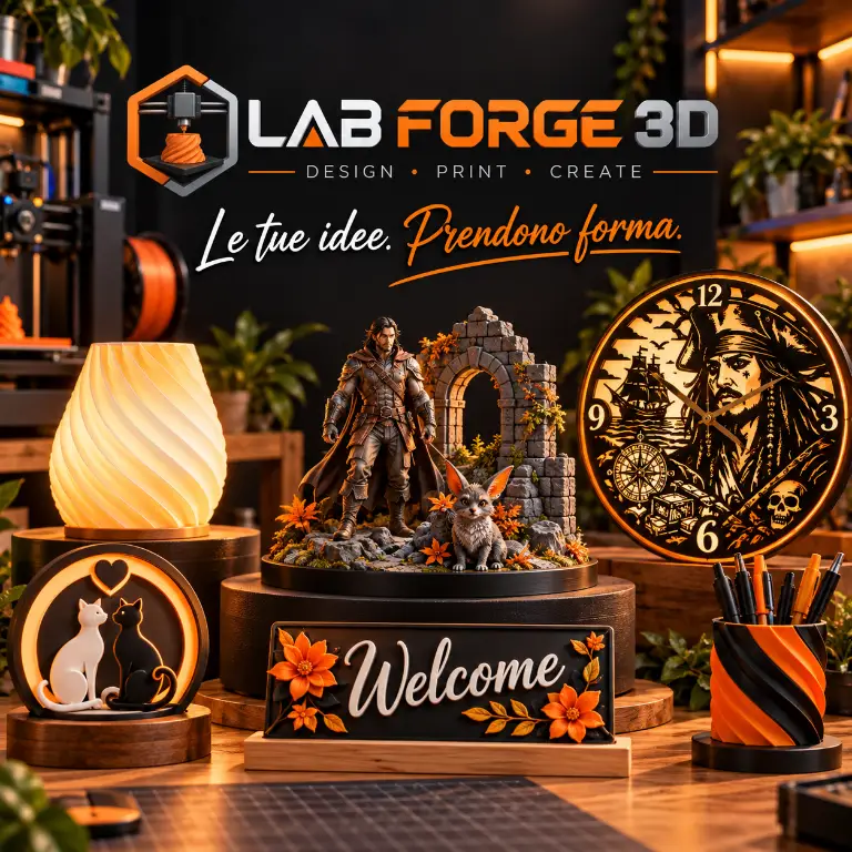 Creazioni e idee di Lab Forge 3D & Plotter